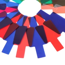 Aliexpress - 20 Colors Photographic Color Gels Filter Card Lighting Diffuser for Canon Yongnuo Flash Speedlite