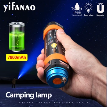 

8 in 1 Camping Light 7800mAh USB Rechargeable Led Flashlight Mosquito Tent Lamp Waterproof Multi-functional Lantern Hanging