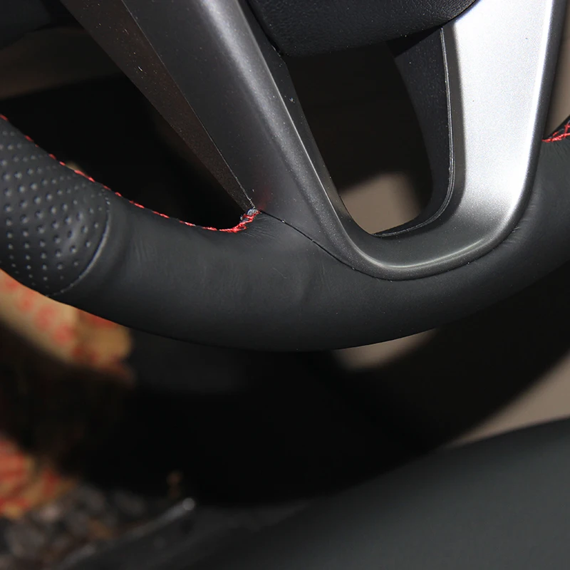 Руль для Hyundai Solaris 2010 2016 Verna i20 2009 2015 акцент Оплетка на руль хендай солярис|steering wheel
