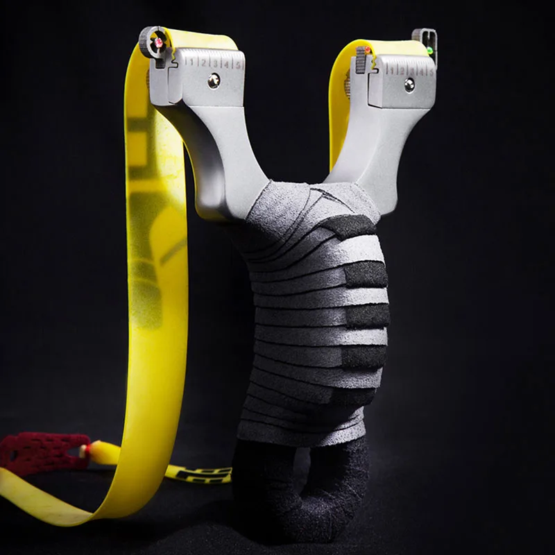 Slingshot Hunting Stainless Steel Catapult High Quality Shooting Sling Shot Outdoor Sport Game with Flat Rubber Band New