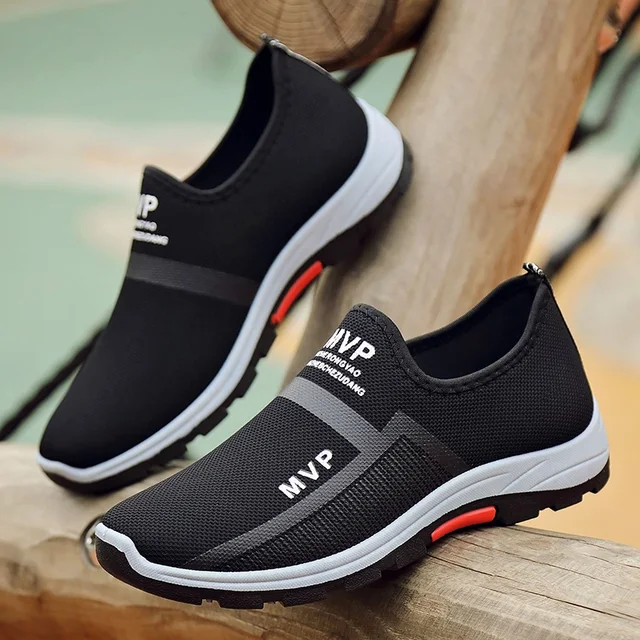 Slip on Mesh Men Shoes Lightweight Sneakers Men Fashion Casual Walking Shoes Breathable Slip on Mens Loafers Zapatillas Hombre 2