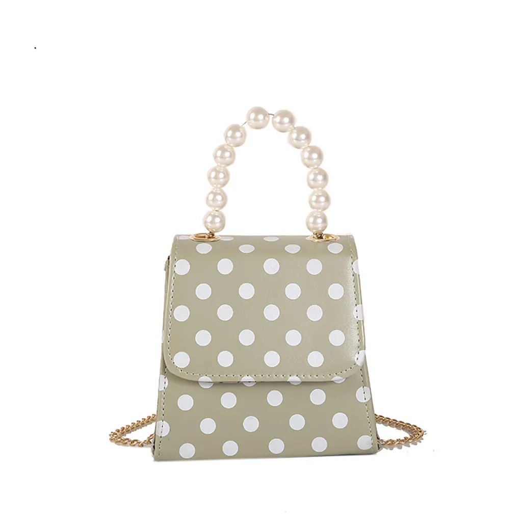 

Women Handbags cover bags for Women 2019 new Wild Messenger crossbody bags Fashion One-Shoulder Small pearl Square handbag #T2G