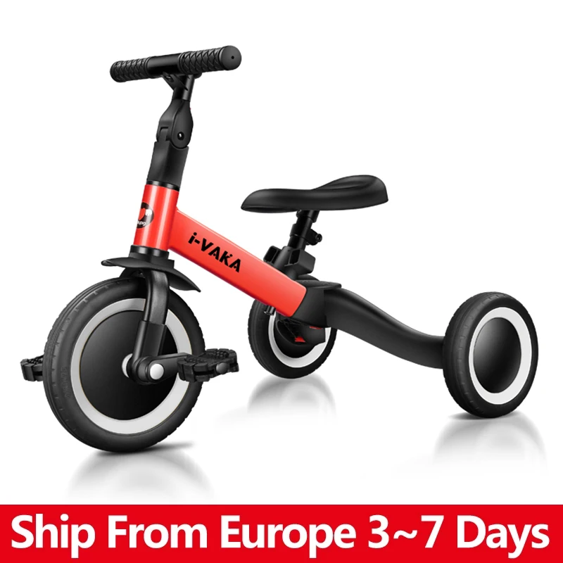 Kick Scooter para niños, triciclo de 3 ruedas de altura ajustable, andador de bebé, equilibrio, deportes de bicicleta, juguetes para niños, regalo de cumpleaños
