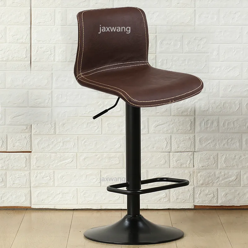 Барный стул высокий стул для дома, бара подъем высокий табурет, современный минималистский барные стулья кассира поворотный барные стулья обеденные стулья - Цвет: B4-80CM-PU