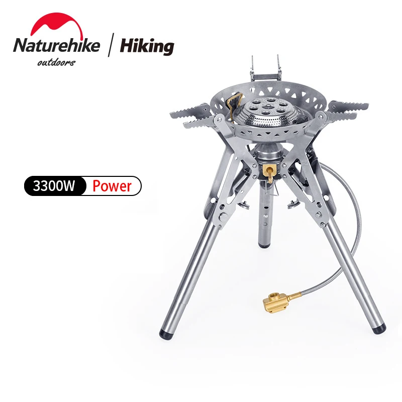 

Naturehike Portable Stainless Steel Outdoor Gas Stove Ultralight High Power Folding Picnic Camping Furnace With Magnetic Bracket