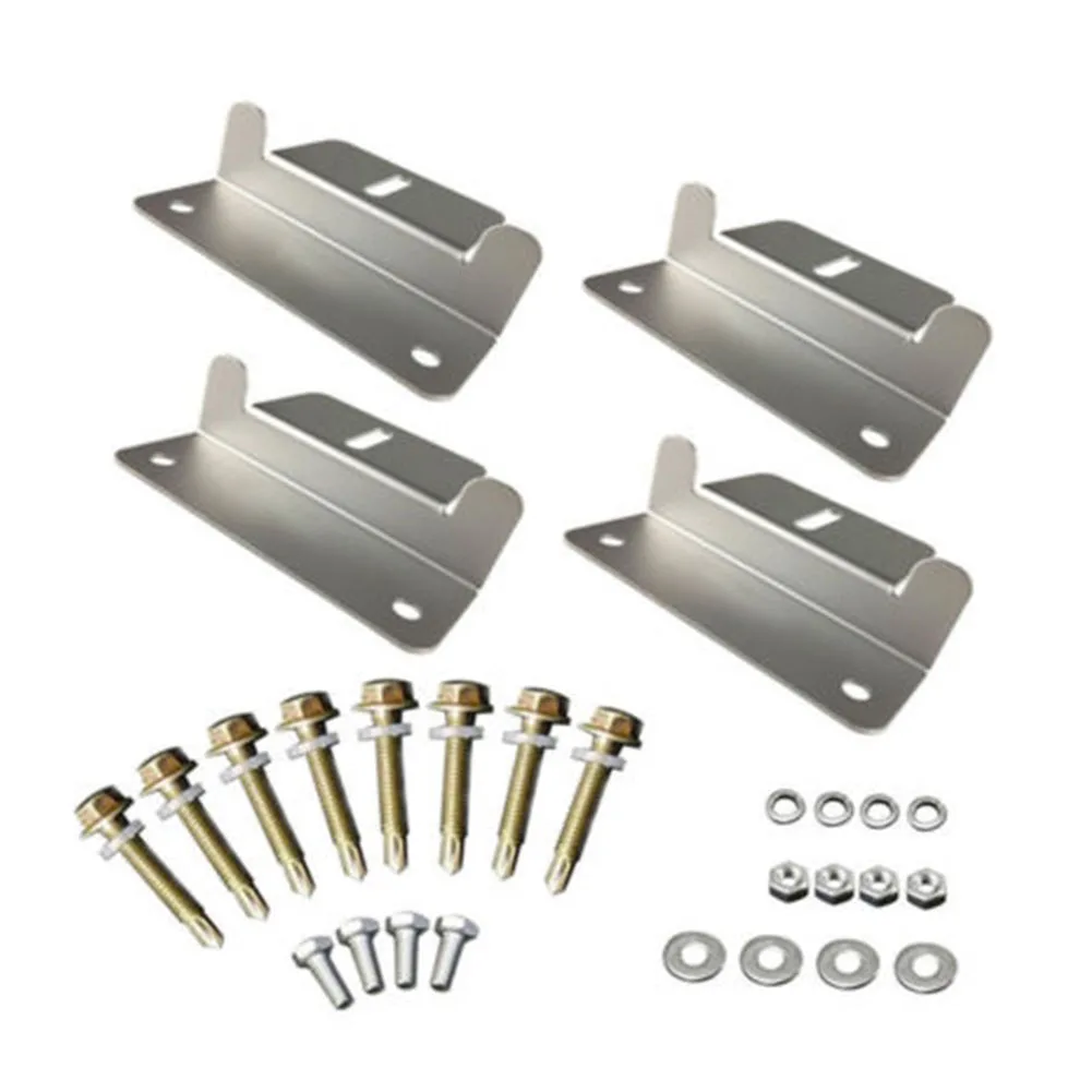 

Mounting Bracket Set Z-shaped Useful Durable Flat Roof Easy Install Caravan RV Solar Panel Motorhomes Boat Accessories