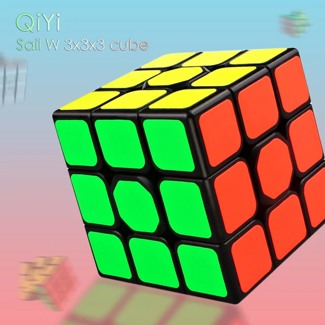 QiYi Sail W 3x3x3 Speed Magic Cube Black Professional 3x3 Cube Puzzle Educational Toys For Children Gift 3x3 5