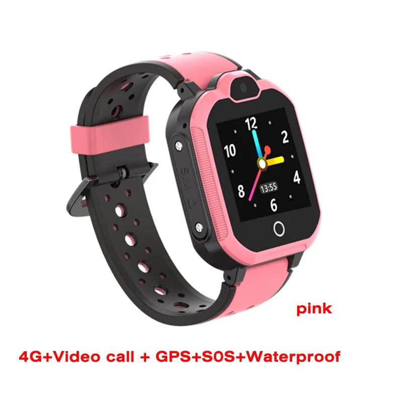 Greentiger LT05 4G умные часы Детские видео звонки gps wifi SOS безопасный Водонепроницаемый bluetooth детский смарт-трекер VS A36E Q90 - Цвет: Розовый