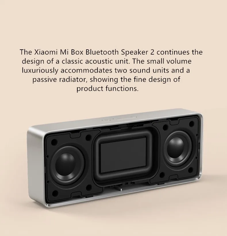 Xiaomi mi Bluetooth динамик квадратная коробка 2 Xiao mi динамик 2 квадратных стерео портативный V4.2 высокое качество звука