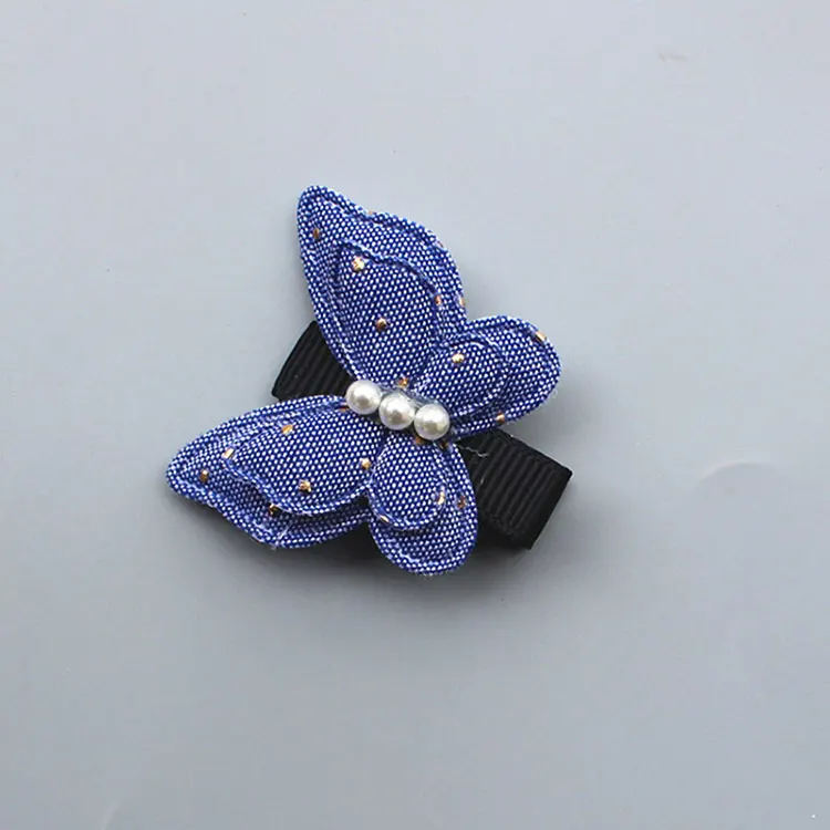 Butterfly Милые стильные джинсовые заколки для волос в виде звездочек, головной убор, Детская диадема, заколки для волос, все включено, Детские аксессуары для волос - Цвет: Butterfly