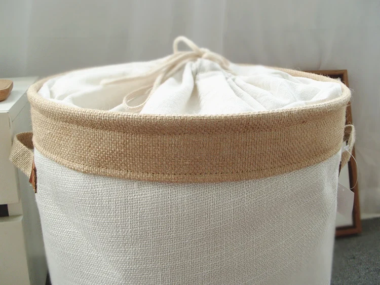 Picnic Basket Stand Laundry Basket Toy Storage Box Super Large Bag Cotton Washing Dirty Clothes Big Basket Organizer Bin Handle (4)
