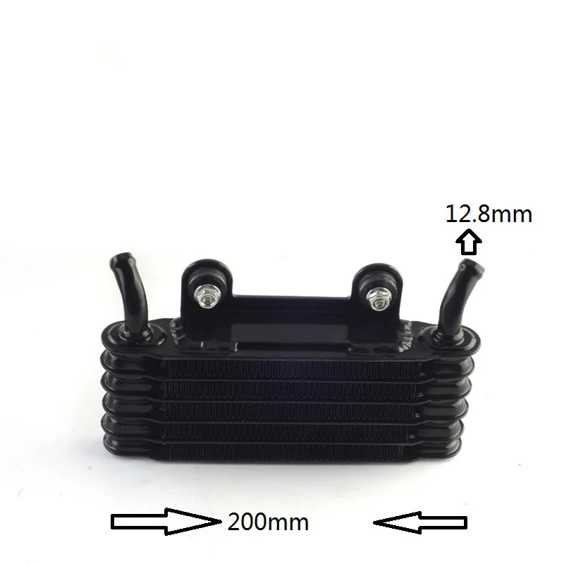 High Quality Universal Motorcycle Oil Cooler 200mm Black So08 Oil