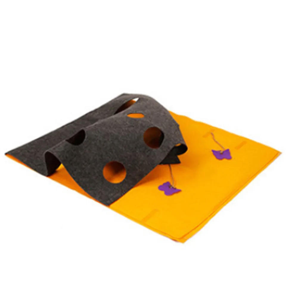 

Hide-And-Seek Cat Playing Mat Diy Shape Playing Blanket Puzzle Tunnel Toy Cat Playing Blanket Puzzle Tunnel Toy