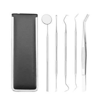

5 PieceTeeth Cleaning Tool Cleaning Kit Hygiene Kit Calculus and Plaque Remover Cleaning and Repair Oral Care