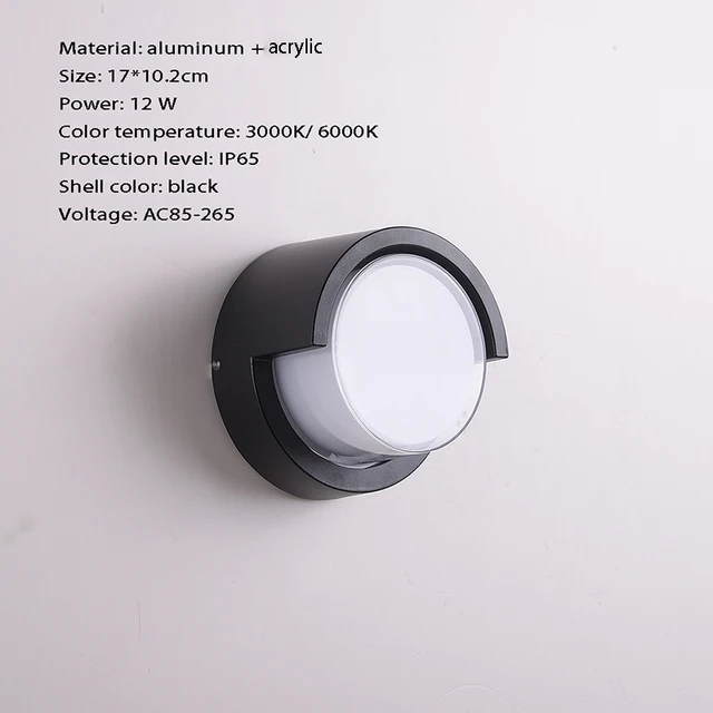 Wall Lamp Durable High Quality Interior Outdoor Street Light Waterproof 85-265V for Country Villa Garage Exterior Decor LED 606