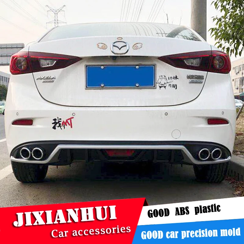 Комплект спойлера ДЛЯ Mazda 3 Axela 2017 2019 для AKC ABS задний спойлер бампер диффузор