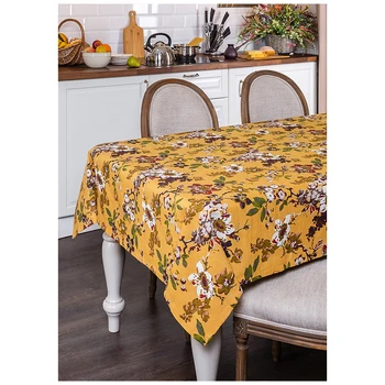 

Tablecloth Magnolia 180 * 140 cm. Cotton 100% Mustard Home and kitchen products