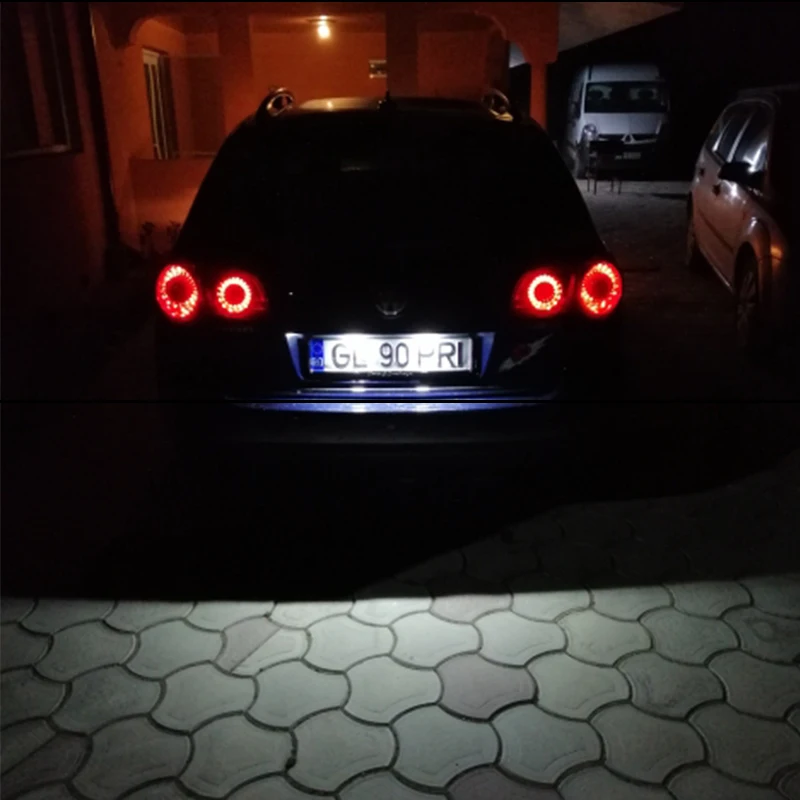 12V Car License Plate Lights Rear Lamp LED Canbus Error Free Automotive Accessor