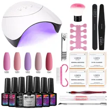 Modelones, 19 шт./лот, светодиодная лампа для ногтей, матовое покрытие, Гель-лак для ногтей, отмачивается, матовое верхнее покрытие, инструменты для дизайна ногтей, маникюрный Гель-лак, набор