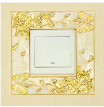 

Switch stickers European style light switch decoration wall stickers socket decoration protective cover home living room