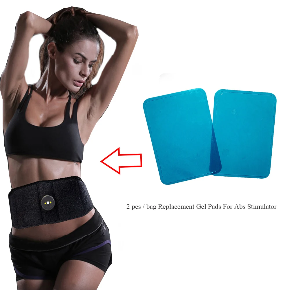 

Massager Patch 2 pcs Replacement Gel Pads For Abs Stimulator Trainer Muscles Training EMS Massage Waist Toning Belt Accessories