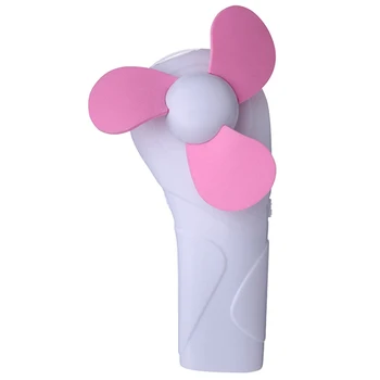 

Summer Portable Cute Mini Fan Sponge Blade Battery Electric Flashlight Handheld Flashlight Fan
