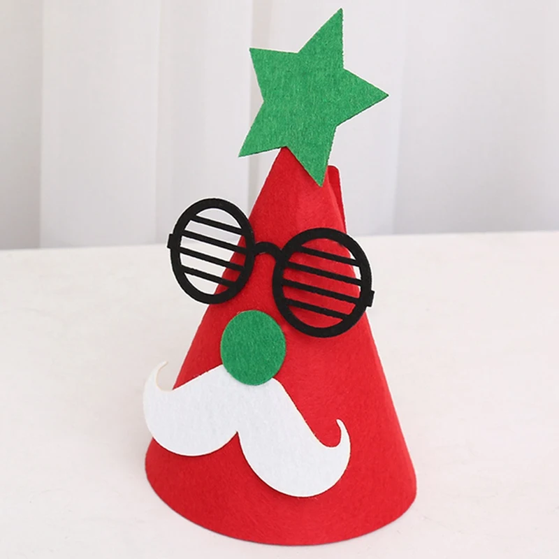 3D фетровая Рождественская шляпа DIY детская Рождественская шапка ручной работы Милый Снеговик Санта Клаус олень Новогодние украшения