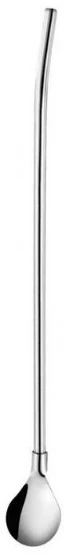steel self color Ложка соломинка из нержавеющей стали 304 Прямая соломинка для напитков Многоразовые - Цвет: steel self color