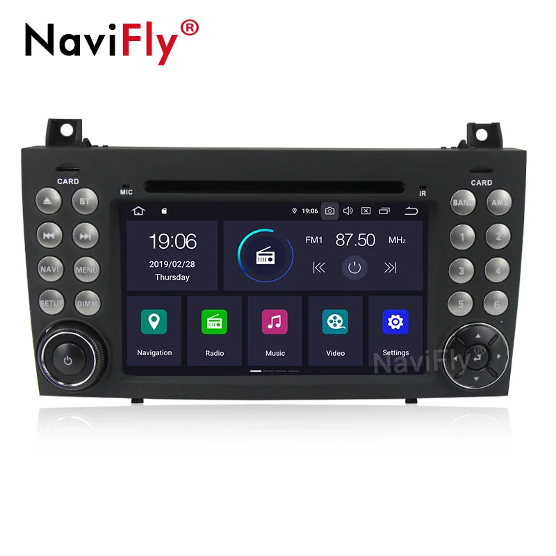 Android 9,0 в Dash 2 Din Автомобильный dvd-плеер для Mercedes Benz SLK R171 SLK230 W171 Автомобильный gps Радио Аудио мультимедиа стерео