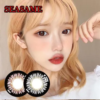 

Dolly 14.5mm Contact Lens Beautiful Pupil Eye Cosmetic Colorful Contact Lenses for Women Eye Makeup with PRESCRIOTION Seasame