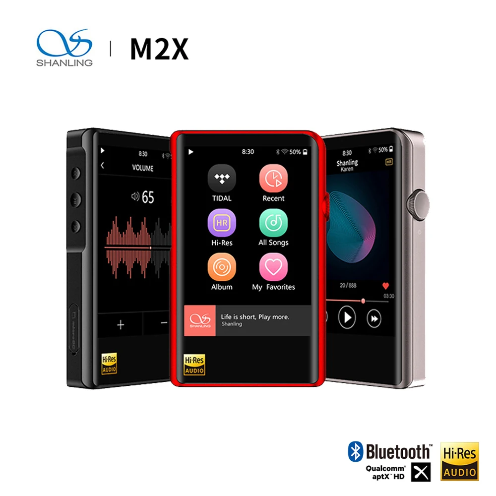 Mp3 плеер SHANLING M2X bluetooth usb dsd Hi Fi AK4490EN DAC Mtouch 2 0 поддержка DSD 256 PCM32/384 Wi AirPlay|MP3-плееры| |