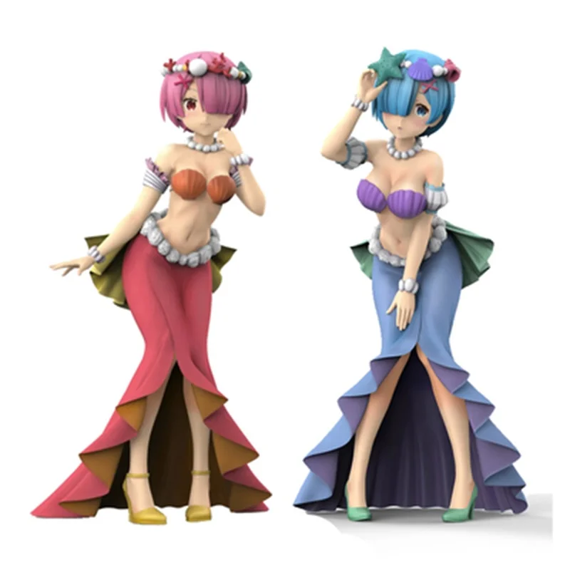 Фигурка из ПВХ Tronzo Original Furyu Re:Zero Start Life in other World фигурка Rem Ram Mermaid Ver игрушка