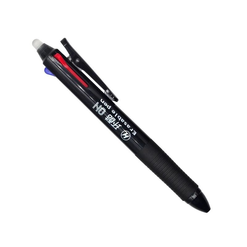 Xiamei 1 шт. стираемая ручка 3 в 1 ручка гелевая 0,5 мм перо студенческие канцелярские принадлежности Черный Красный Синий многоцветный - Цвет: Black