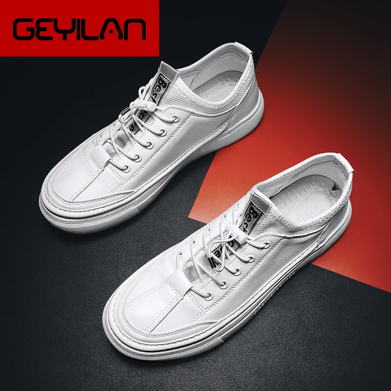 

Men Shoes Designer Leather Slip On Comfortable Flats 2019 New Arrival Soft Black Shoes Brand MoccasinsTrend Wild Sneakers