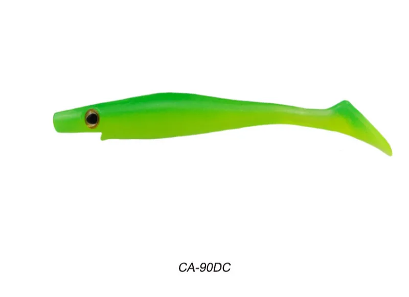Новые рыболовные приманки боров Шад 100 125 150 200 мм свинья Шад поверхности приманка для морской рыбалки Мягкая приманка Джеркбейт дергающаяся приманка - Цвет: CA90DC