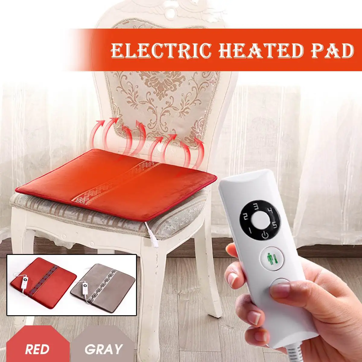 

220V Electric Heating Pad Home Warming Blanket Heated Pad Mat Shoulder Neck Winter Warmer Health Care