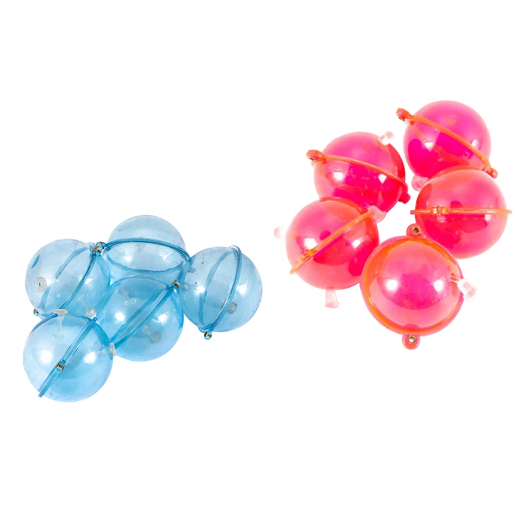 10pcs High Sensitivity Round Fishing Bobbers Water Bubble Floats Air-lock Indicator Fishing Tool 32mm&40mm
