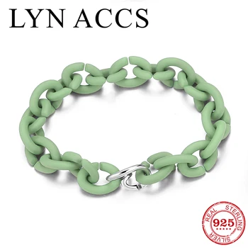 

2020 New Fashion Simple Friendship Bracelets Silver Bead Rubber X Pale Green Chain Bracelet for Women men Jewelry