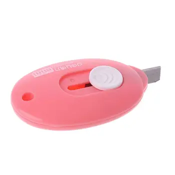 

New Random Color Mini Utility Knife Box Cutter Retractable Razor Blade DIY Tool