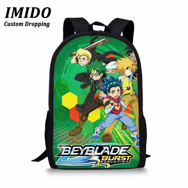 IMIDO школьный рюкзак для мальчика для путешествий Beyblade Burst, игровой рюкзак с рисунком, Школьный набор, Детские крутые школьные сумки, рюкзак с - Цвет: WLL3289C