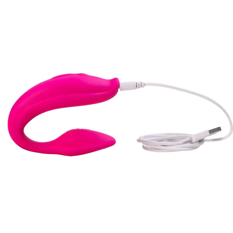  Silicone Dual Wireless Remote Control USB Rechargable G-Spot Vibrators Silicone 5 Speed Egg Vibrato