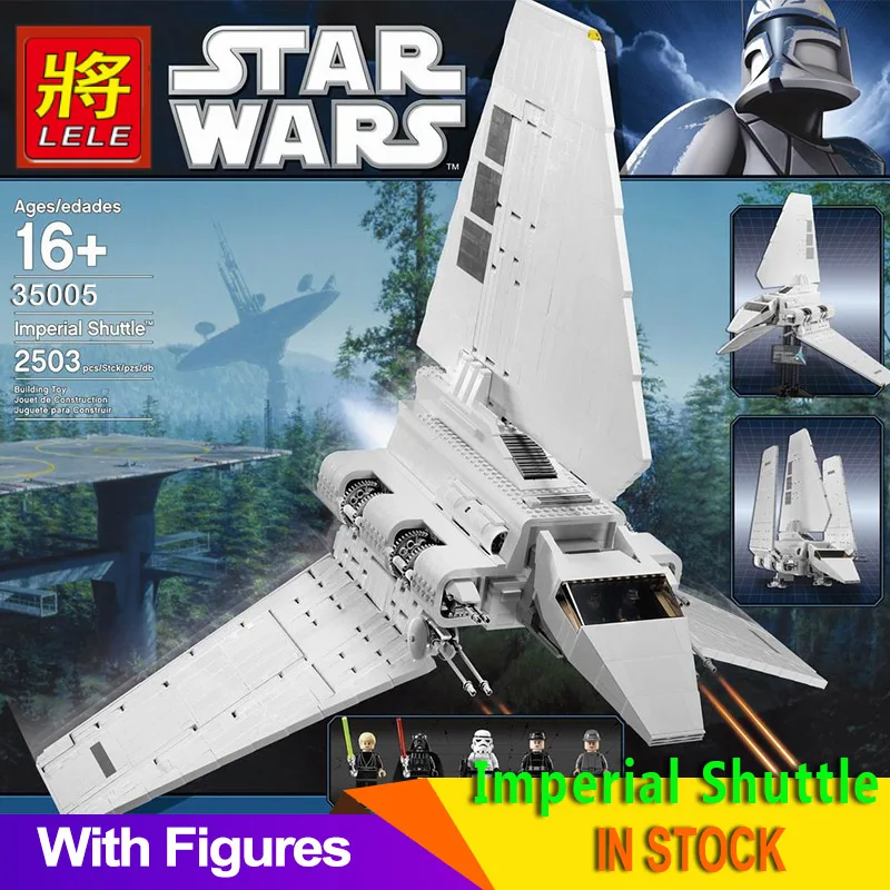 

LELE 35005 Compatible LEGOINGlys 10212 Star Wars Imperial Shuttle Building Kit Blocks bricks With Figures Educational toys