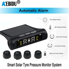 Умный автомобиль TPMS система контроля давления в шинах солнечной энергии цифровой ЖК-дисплей Автоматическая охранная сигнализация s датчик давления в шинах