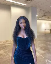 Rebecca Deep Wave-peluca Frontal de encaje 360, pelucas de cabello humano brasileño prearrancado, rizado profundo, 30 pulgadas