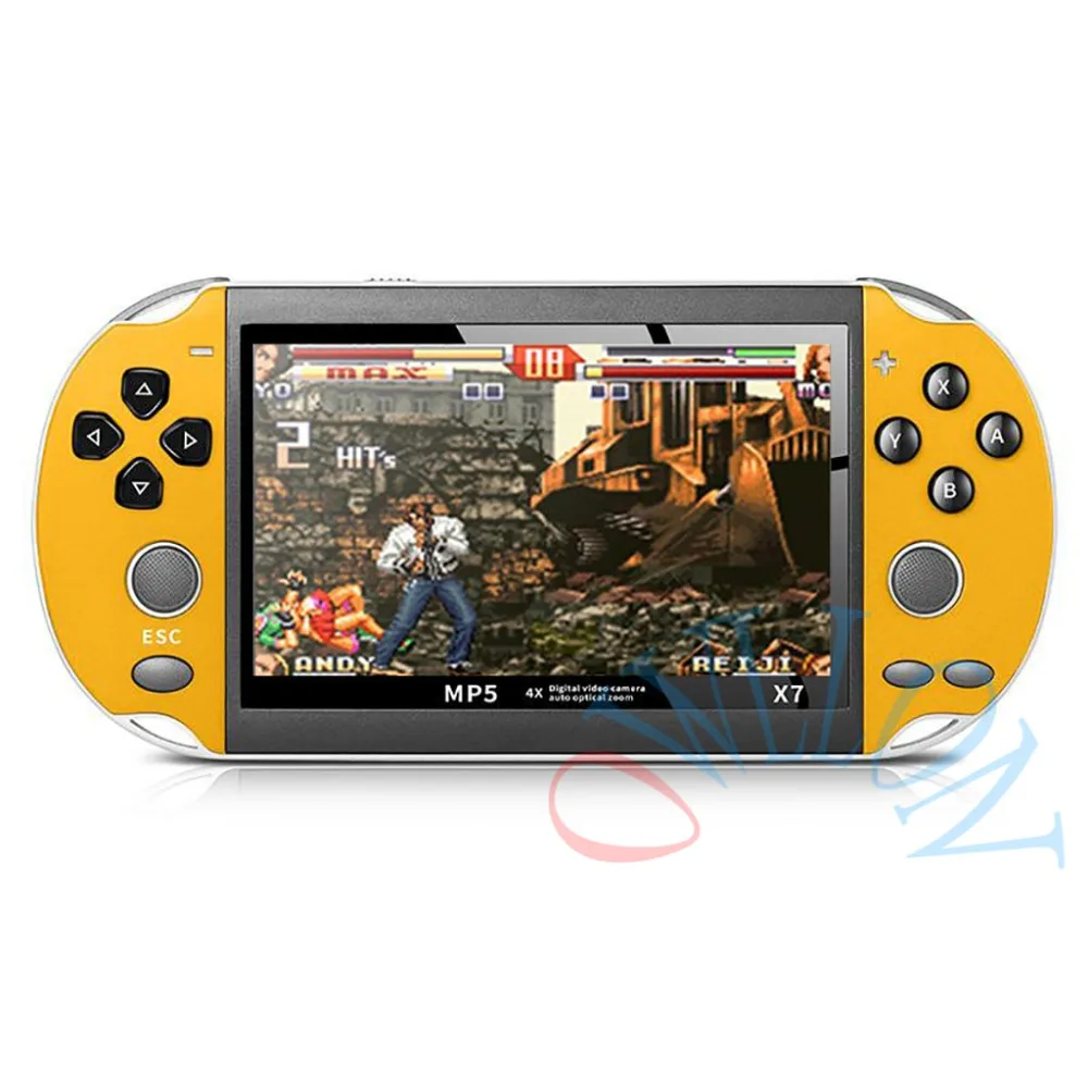 X7 Music Rechargeable Double Rocker Handheld Portable Game Console HD MP5 Camera 8G Movies LCD Kids Video