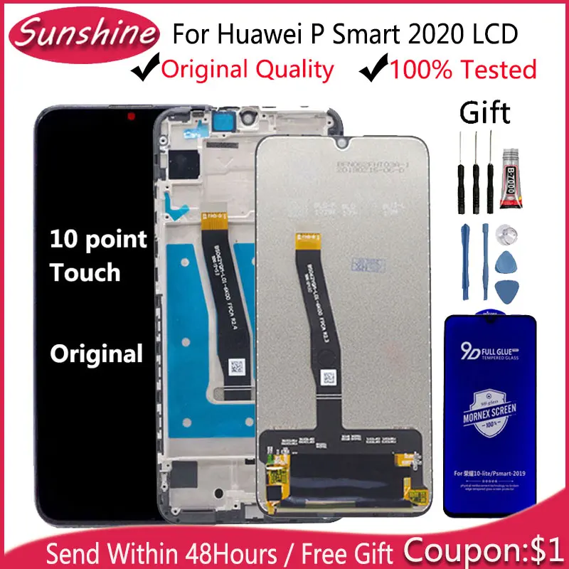 6 21 &quotОригинальный ЖК-дисплей для HUAWEI P Smart 2020 дисплей с сенсорным экраном в сборе