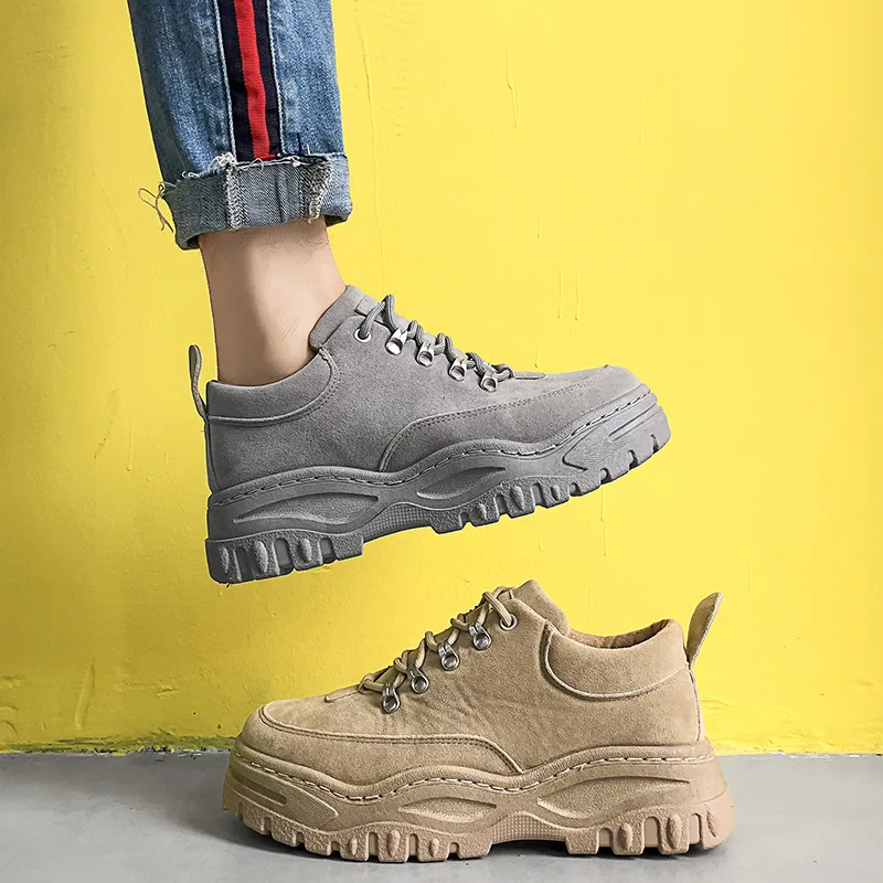 QWEDF Men dad sneakers casual Shoes Air Mesh yellow chunky Outdoor Fashion men Shoes Breathable Hot sale Zapatillas Hombre MC-51