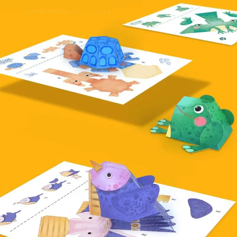 3D бумажная модель мультфильм детская книга оригами Бумага для детского сада-вырезанные игрушки