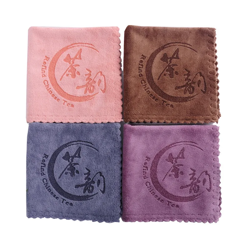 Absorbent Tea Towels Thick Tea Cloth Napkins Set Accessories Fiber 30*30cm 1 Pc tea towel