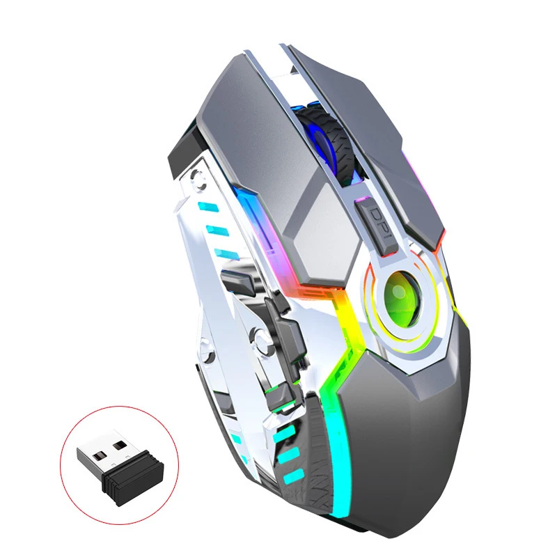 Новая перезаряжаемая беспроводная мышь UTHAI DB28 с RGB подсветкой 2 4G эргономичный